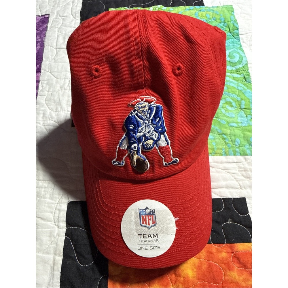 New England Patriots Hat Cap Red NFL Football Throwback NWT Team Headwear OSFM